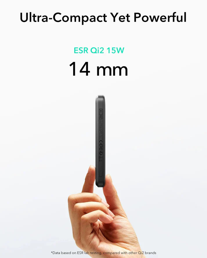 Qi2 MagSlim Power Bank (5K) - Black