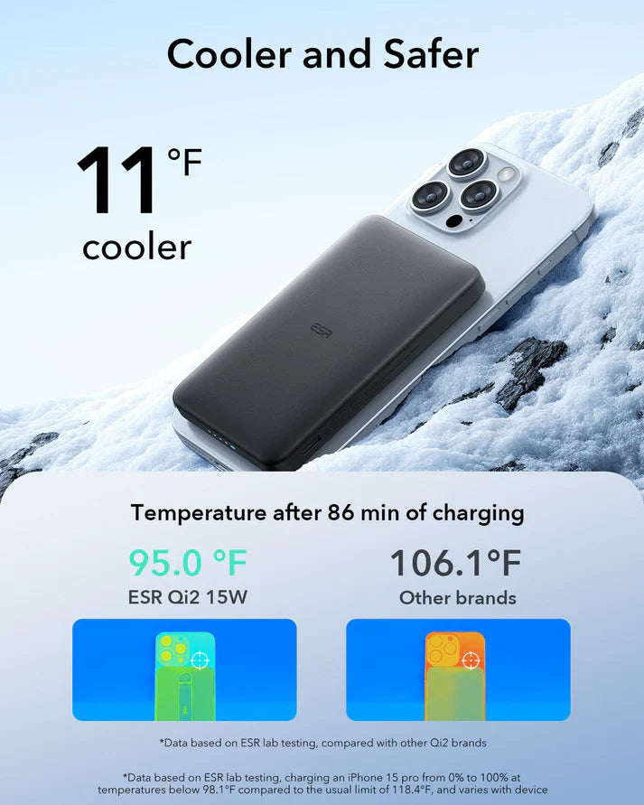 Qi2 MagSlim Power Bank (5K) - Black