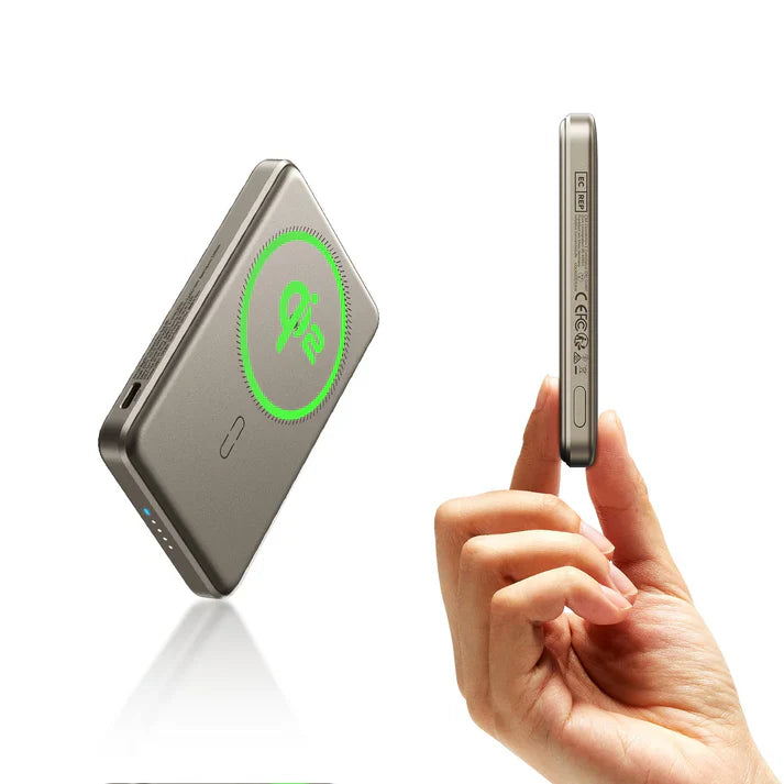 Qi2 MagSlim Power Bank (5K) - Black