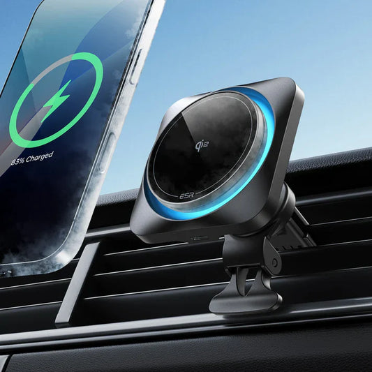 Wireless Car Charger with CryoBoost™ (HaloLock) - Wireless Charger with 36W Adapter