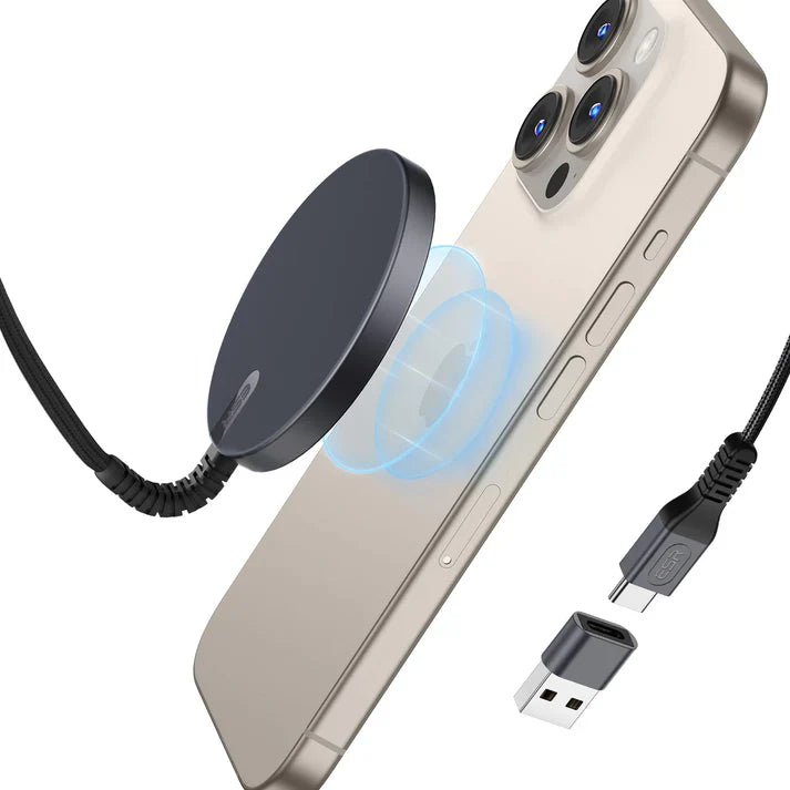Mini Wireless Charger (HaloLock) - Black