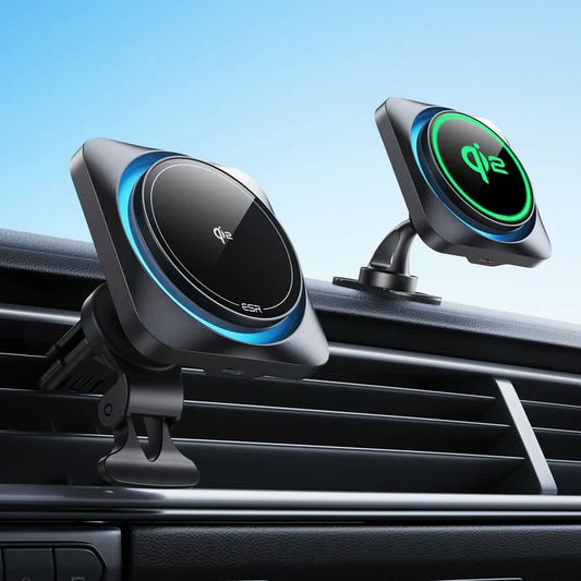 Wireless Car Charger with CryoBoost™ (HaloLock) - Wireless Charger with 36W Adapter