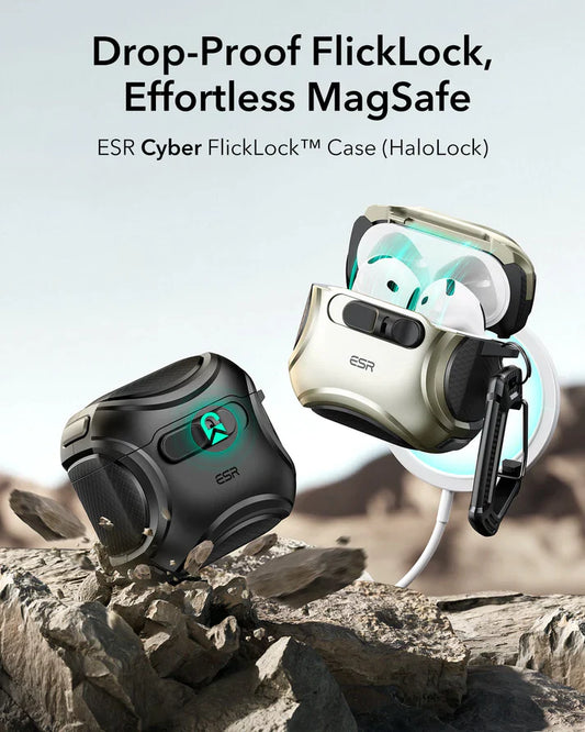 AirPods 4 Cyber FlickLock Case (HaloLock)